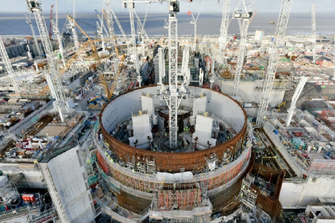 Hinkley Point C is under construction in Somerset